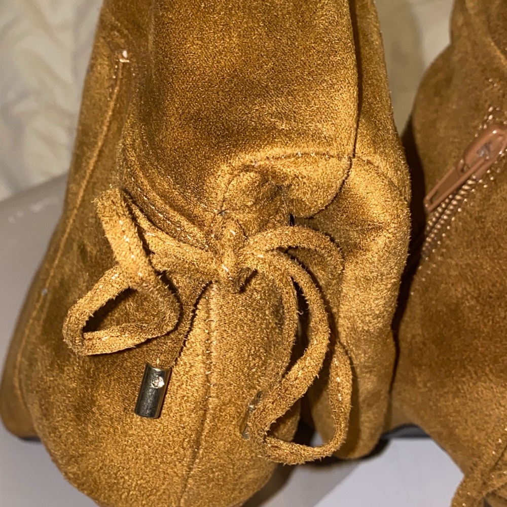 Woman's New Zigisoho Jeenie Fabric Pointed Toe heeled boots , sz 7 - Picture 12 of 15